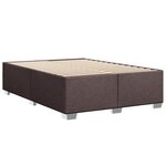 vidaXL Sommier à lattes de lit avec matelas Marron foncé 140x200 cm