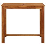 vidaXL Ensemble de bar de jardin avec coussins 5 Pièces Marron