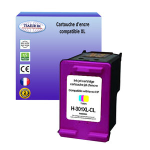 T3azur - cartouche d'encre compatible remplace hp 301 301xl couleur pour hp deskjet 2050s  2050se  2054a  2054a  2510