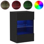 vidaXL Meuble TV Noir 40 x 30 x 60 5 cm Bois d'ingénierie