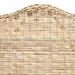 vidaXL Canapé avec coussin Rotin naturel et lin