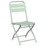 vidaXL Ensemble bistrot 3 Pièces Vert menthe clair Acier