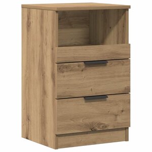 vidaXL Table de chevet chêne artisanal 40x36x65 cm bois d'ingénierie
