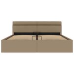 vidaXL Cadre de lit à rangement hydraulique et LED 180x200 cm