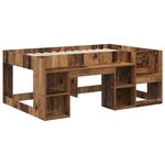 vidaXL Cadre de lit pour enfants avec rangement Bois ancien
