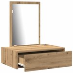 vidaXL Table de Toilette Marron 60 x 40 x 70 cm Bois d'ingénierie