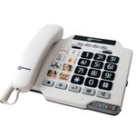 GEEMARC Téléphone amplifié grosses touches sénior PHOTOPHONE 100 - A mémoires photo directes