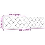 vidaXL Coussin de tête de lit gris foncé 200 cm tissu