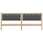 vidaXL Tête de lit marron et gris foncé 200 cm Bois massif en pin