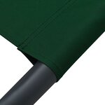 Vidaxl lit de repos d'extérieur avec auvent et oreiller vert