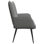 vidaXL Sofa 2 places Gris foncé 115 x 61 x 87 cm Velours