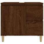 vidaXL Armoire de bain chêne marron 65x33x60 cm bois d'ingénierie