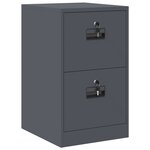 vidaXL Cabinet de Dossier avec tiroir Anthracite 44 x 50 x 106.5 cm