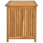 vidaXL Boîte de jardin 114x50x58 cm Bois massif de teck
