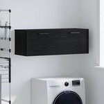 vidaXL Meuble mural Chêne noir 100 x 36.5 x 35 cm Bois d'ingénierie
