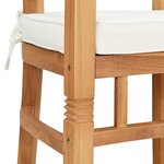 vidaXL Chaises de jardin 2 Pièces Marron 63 x 58 x 89 cm