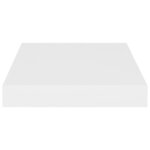 vidaXL Étagères murales flottantes 2 Pièces blanc 23x23 5x3 8 cm MDF