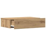 vidaXL Table de chevet chêne artisanal 60x35 cm bois d’ingénierie