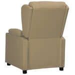vidaXL Fauteuil Cappuccino Similicuir