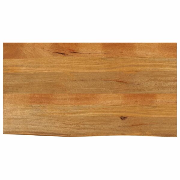 vidaXL Dessus de table à bord vivant 100x60x3 8cm bois massif manguier