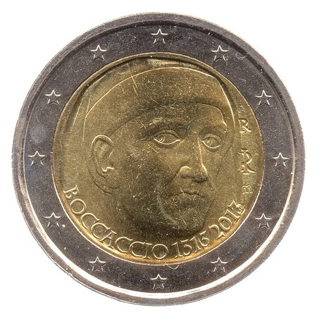 Pièce de monnaie 2 euro commémorative Italie 2013 – Boccaccio