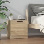 vidaXL Tables de chevet 2 Pièces Chêne sonoma 40x39x40 cm
