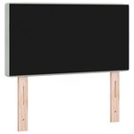 Tête de lit vidaXL en velours gris clair avec boutons en cristal 80 cm