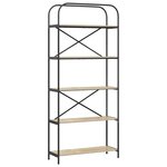 vidaXL Étagère Chêne sonoma 80 x 30 x 183 cm Bois d'ingénierie