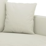 vidaXL Ensemble de canapés 3 Pièces avec coussins Crème Velours