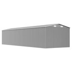 vidaXL Abri de jardin Gris 257x779x181 cm Acier galvanisé