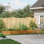 vidaXL Jardinière rouillé 360x40x40 cm acier inoxydable