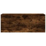 vidaXL Armoire murale de bain chêne fumé 100x25x40cm bois d'ingénierie