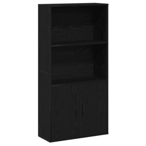 vidaXL Bibliothèque chêne noir 60x24x120 cm bois d'ingénierie