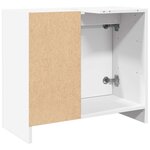 vidaXL Armoire de lavabo blanc 63x29x55 cm bois d'ingénierie