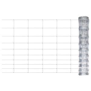 vidaXL Clôture de jardin Acier galvanisé Argenté 50x1 m