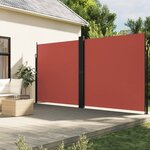 vidaXL Auvent latéral rétractable terre cuite 220x600 cm