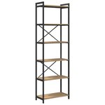 vidaXL Bibliothèque chêne artisanal 60 x 30 x 188 cm Bois d'ingénierie