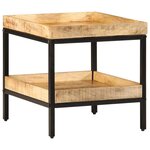 vidaXL Table d'appoint Marron 45 x 45 x 45 cm bois de manguier massif