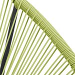 vidaXL Chaise d'extérieur Acapulco Résine tressée Vert