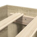 vidaXL Cadre de lit chêne sonoma 180x200 cm bois d'ingénierie