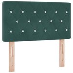 vidaXL Tête de Lit LED Argyle Vert foncé 80 cm Velours