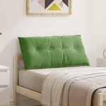 vidaXL Coussin de Dos Vert clair 100 x 50 cm Tissu en velours côtelé