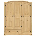 vidaXL Garde-robe Corona 151 5x52x186 cm bois de pin massif