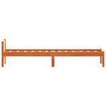 vidaXL Cadre de lit Brun cire 205.5 x 95.5 x 51 cm Pin massif