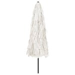 vidaXL Parasol de jardin avec mât en acier blanc 324x324x247 cm