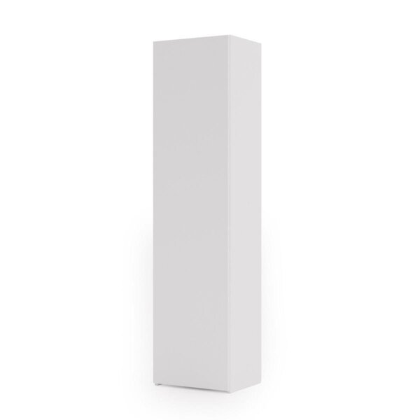 Bibliothèque Loni 160 x 40 cm - blanc  caisson fermé