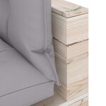 Vidaxl salon de jardin palette 5 pièces avec coussins bois de pin