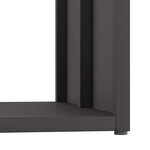 vidaXL Portant de bois chauffage noir 40x40x40 cm