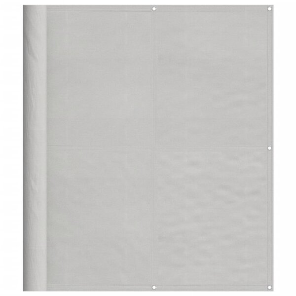 vidaXL Écran de balcon gris clair 120x1000 cm 100  polyester oxford