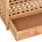 vidaXL Meuble à chaussures avec tiroir 70x27x81cm Bois massif de noyer